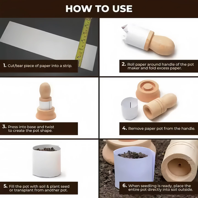 Paper Pot Kit Manufacturer - Hot Sale Environment-friendly for Planting Set