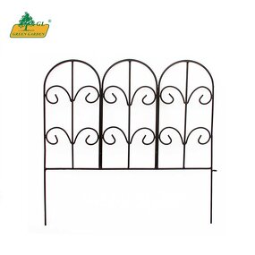 Metal Garden Fence Factory - OEM/ODM Spray-painted Adjustable for Lawn Flower Beds
