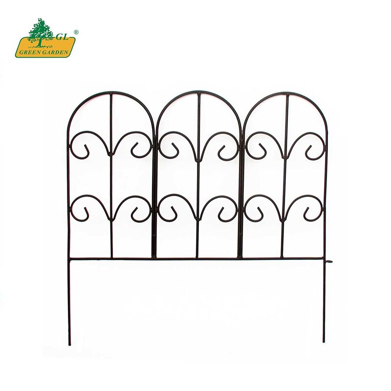 Metal Garden Fence Factory - OEM/ODM Spray-painted Adjustable for Lawn Flower Beds