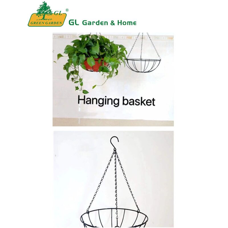 Metal Hanging Planter Manufacturer - Hot Sale New Style Dual Use 10'' Dia Wall