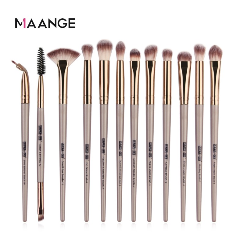 Eye Makeup Brush Factory - OEM 12 Piece Brush Set
