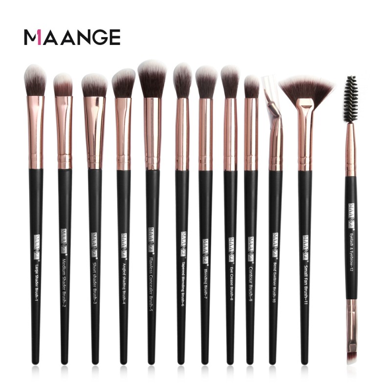 Eye Makeup Brush Factory - OEM 12 Piece Brush Set