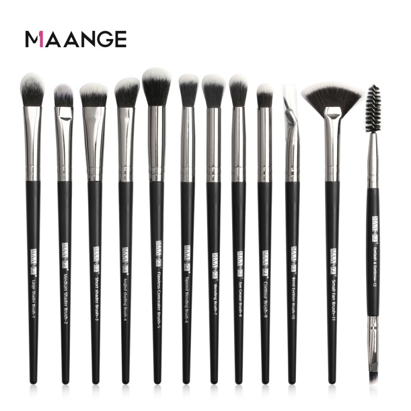 Eye Makeup Brush Factory - OEM 12 Piece Brush Set