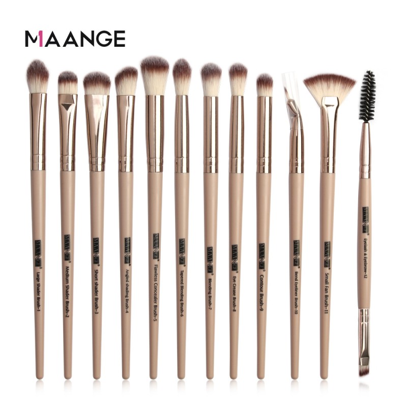 Eye Makeup Brush Factory - OEM 12 Piece Brush Set