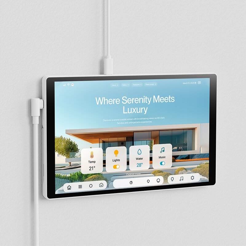 Control Tablet Manufacturer - OEM 10.1 Inch Allwinner A523 Dual USB C No Battery