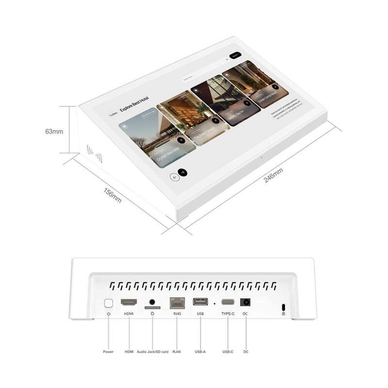 Interactive Kiosk Tablet Supplier - OEM 10.1 Satisfaction Survey Desktop Touchscreen