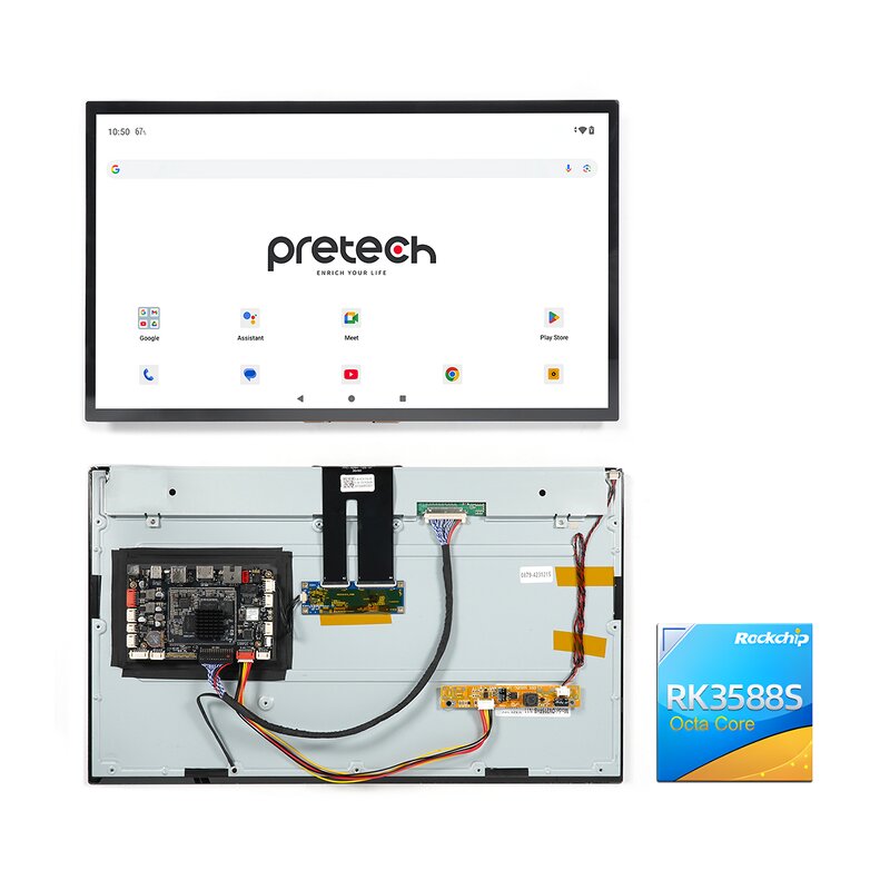 Embedded Computer Supplier - OEM Customized 21.5 Inch Open Frame RK3588s POE RJ45