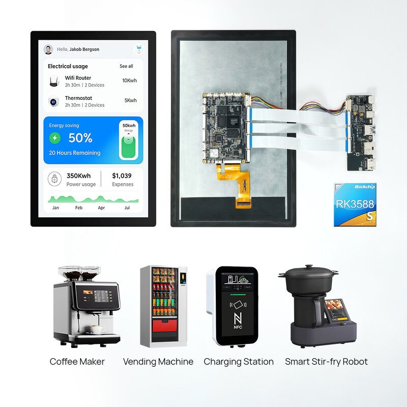 Open Frame Kit Manufacturer - OEM ODM 11 Inch RK3588S SBC 6 TOPS AI NPU Multiple Ports