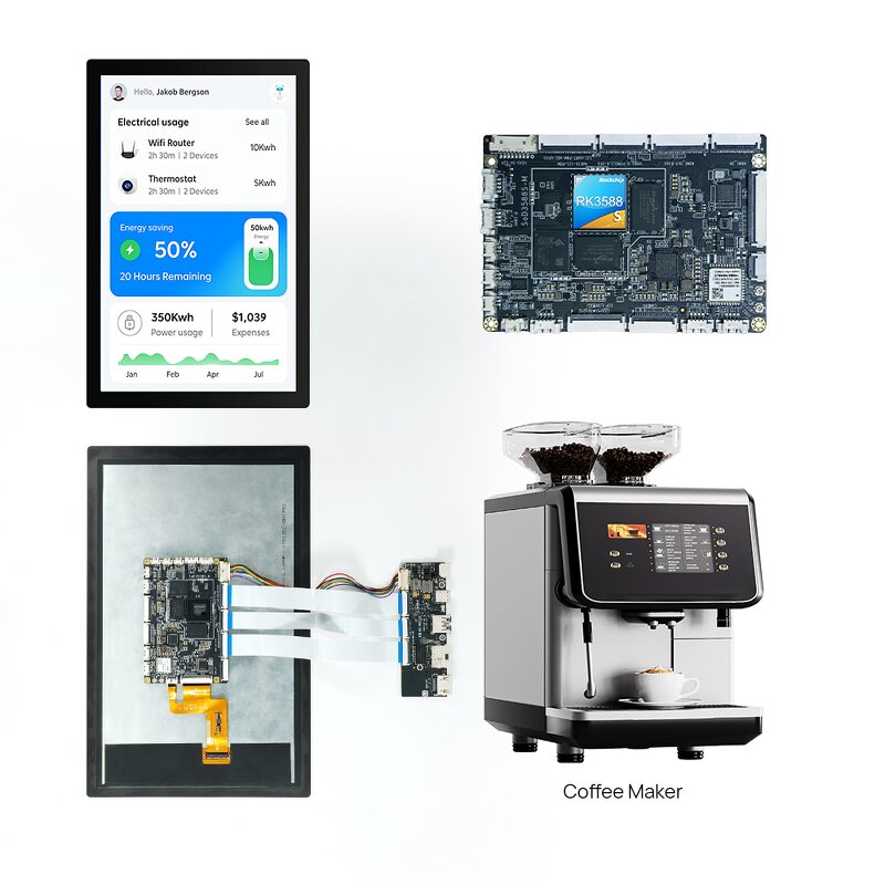 Open Frame Kit Manufacturer - OEM ODM 11 Inch RK3588S SBC 6 TOPS AI NPU Multiple Ports