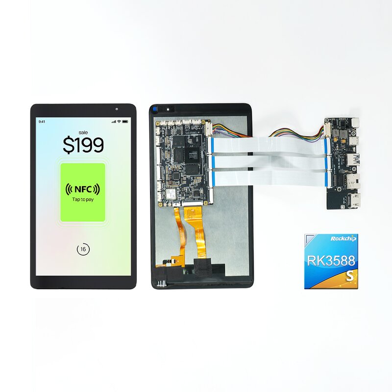 Embedded Tablet Supplier - OEM RK3588S 8inch Open Frame Kit WiFi 6 BT5.4 Android