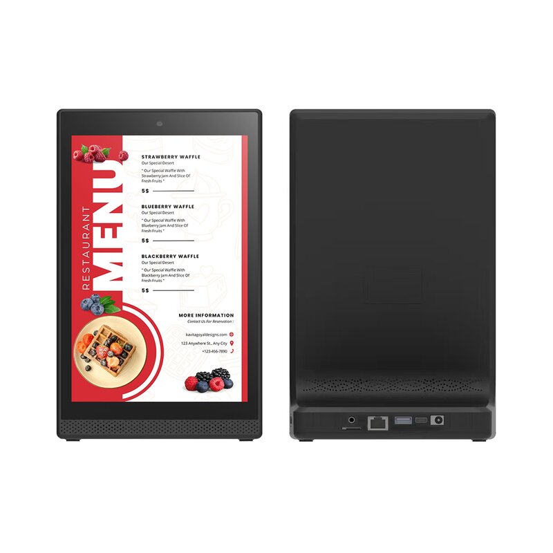 Touch Screen Kiosk Manufacturer - OEM L Shape 10 Inch RK3562 Android 13 WiFi NFC Menu