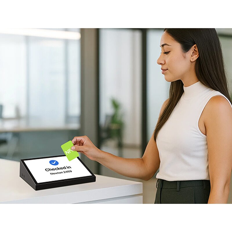 Desktop Kiosk Tablet Supplier - OEM 10.1 Inch Horizontal WiFi NFC Card Reading Voting