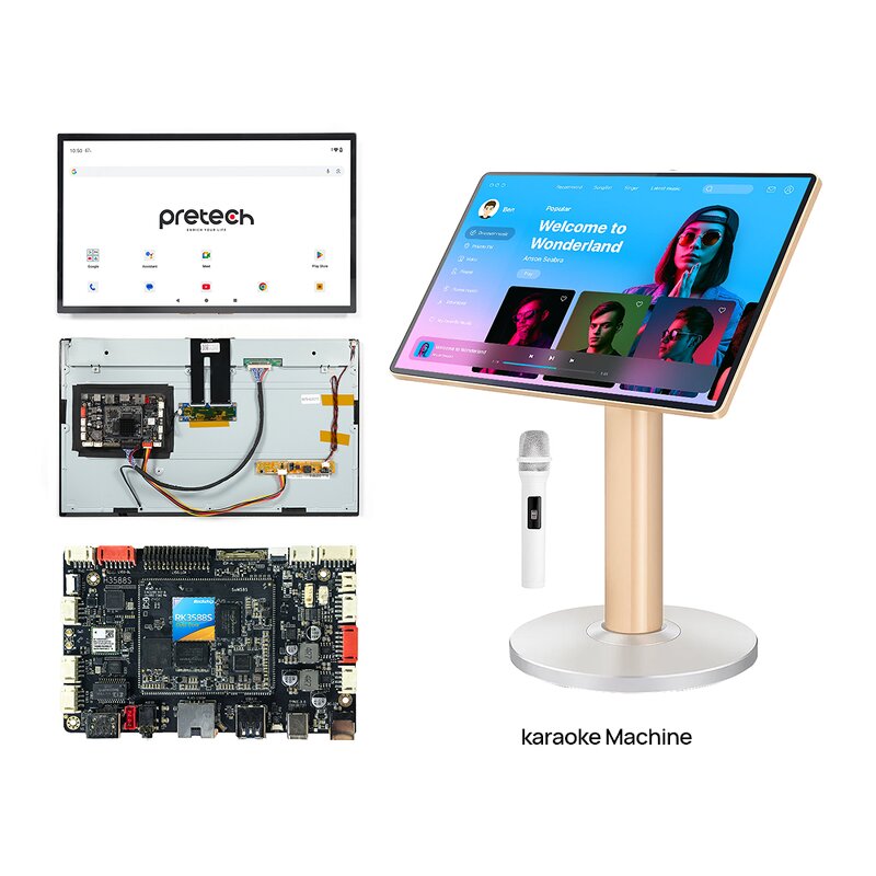 Embedded Computer Supplier - OEM Customized 21.5 Inch Open Frame RK3588s POE RJ45