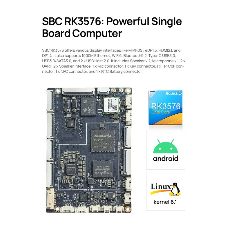 Digital Signage Supplier - OEM RK3576 SBC Open Frame Panel PC Linux HMI Kits