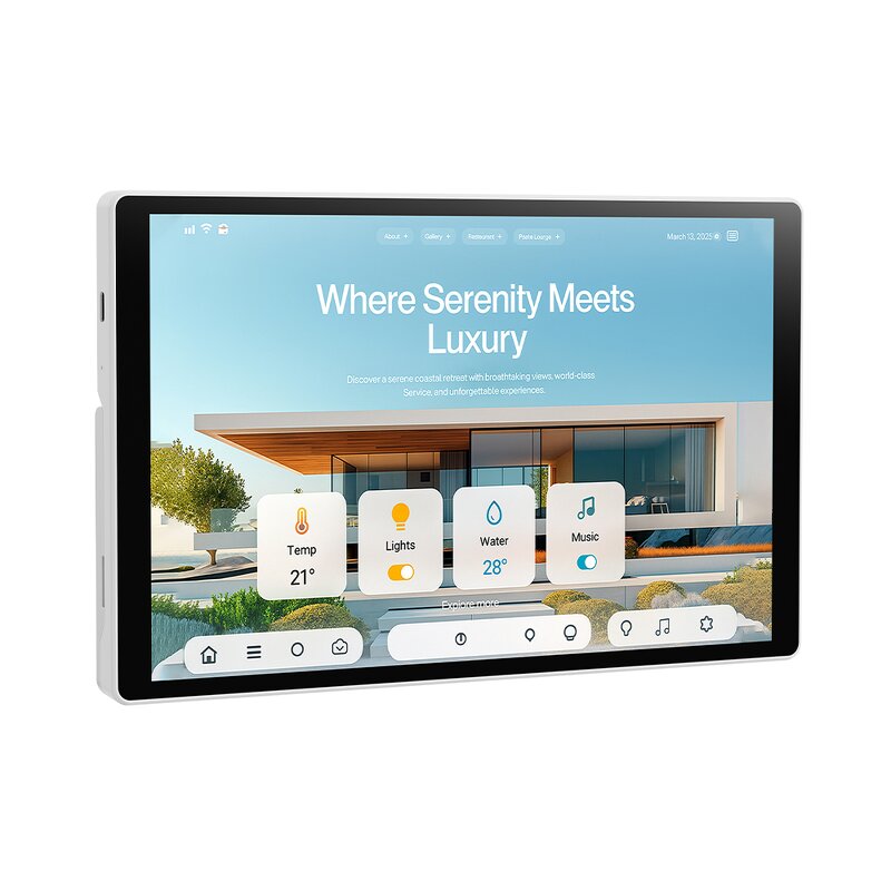 IoT Development Board Supplier - OEM Desktop Tablet RK3566 HMI Panel Weather Display