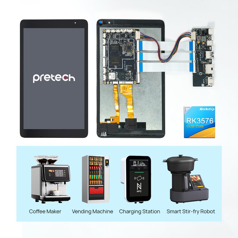 Tablet LCD Factory - OEM 8 Inch Open Frame Rockchip Development Board Display