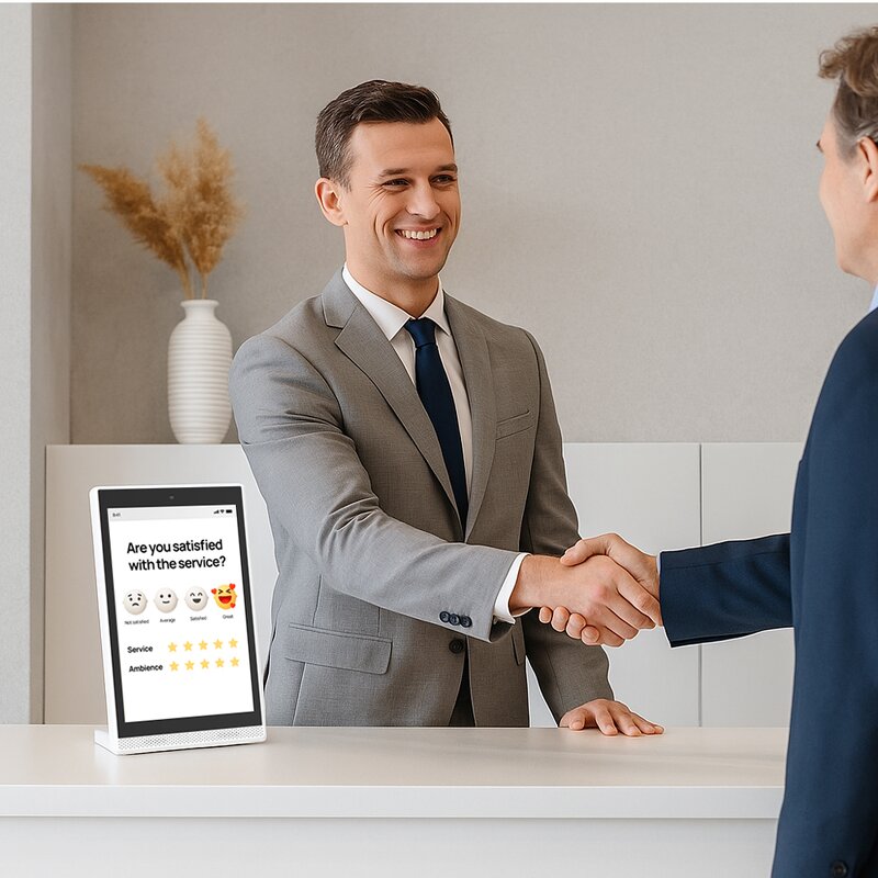 L Shape Tablet Manufacturer - OEM Off the Shelf 10 Inch Horizontal Panel Interactive Smart