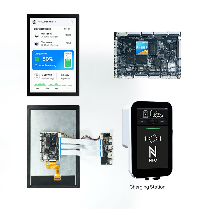 Open Frame Kit Manufacturer - OEM ODM 11 Inch RK3588S SBC 6 TOPS AI NPU Multiple Ports