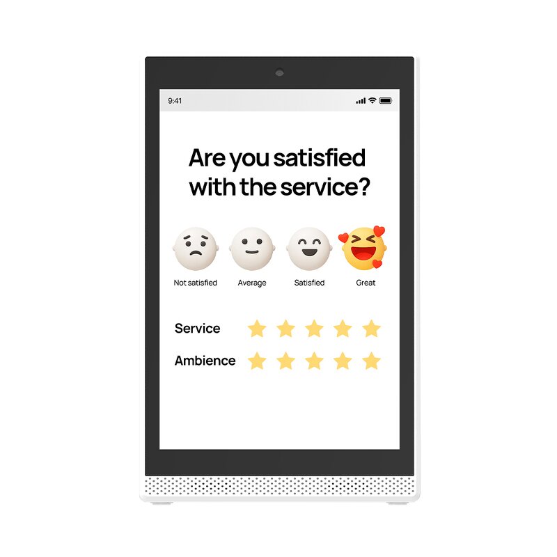 Vertical L Shape Tablet Supplier - OEM New Custom 10.1Inches RJ45 Front NFC Menu