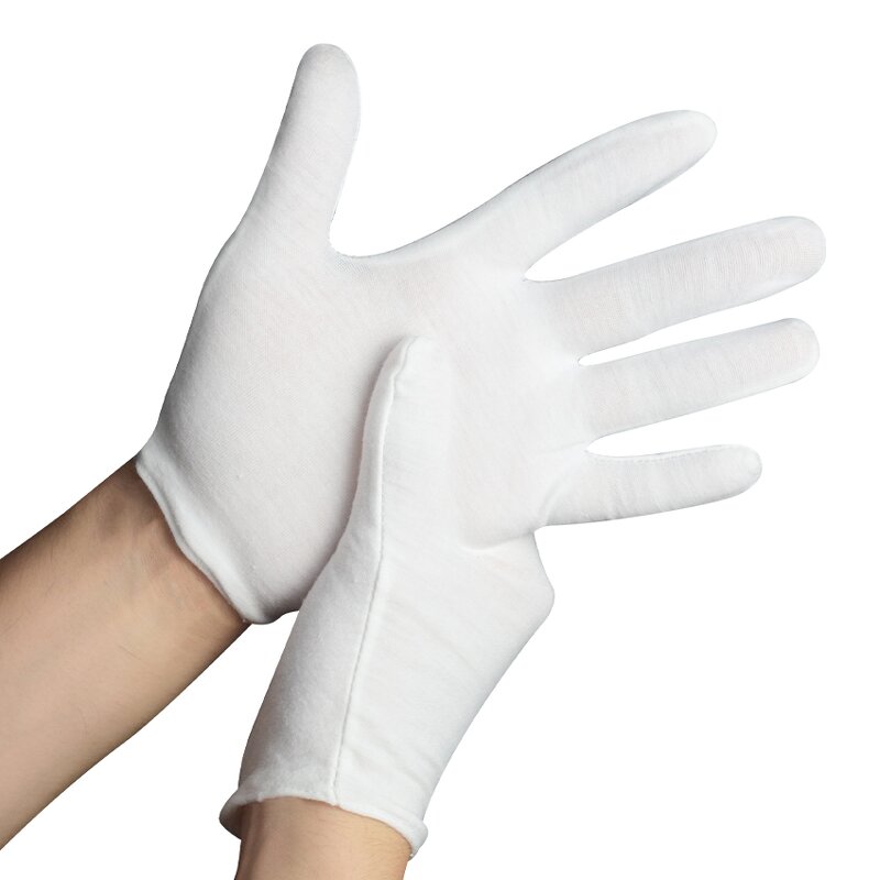 White Cotton Thin Gloves Manufacturer - OEM/ODM Non Disposable Smooth Flexible Breathable