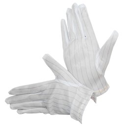 Antistatic Conductive Gloves Supplier - OEM/ODM Carbon Fiber ESD Polyester Stripes Protective