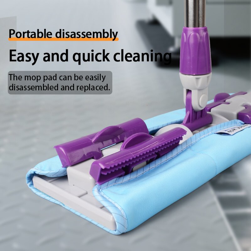ESD Safe Microfiber Mop Supplier - OEM/ODM Easy Extendable Wet Dry Cleaning Stainless Steel