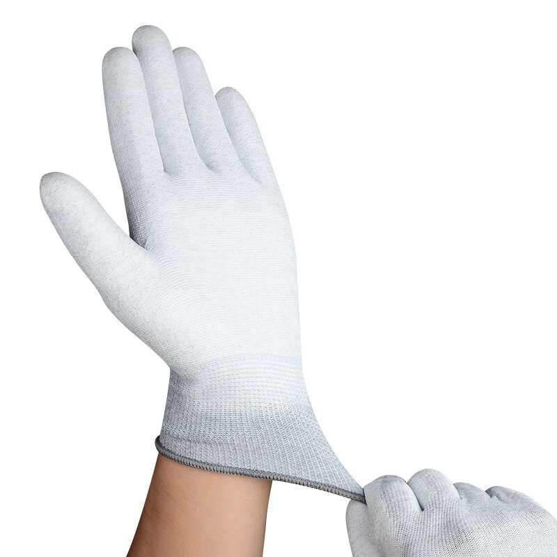 PU Coated Safety Gloves Supplier - OEM/ODM Conductive Fiber Anti-Cut Anti-Slip ESDD