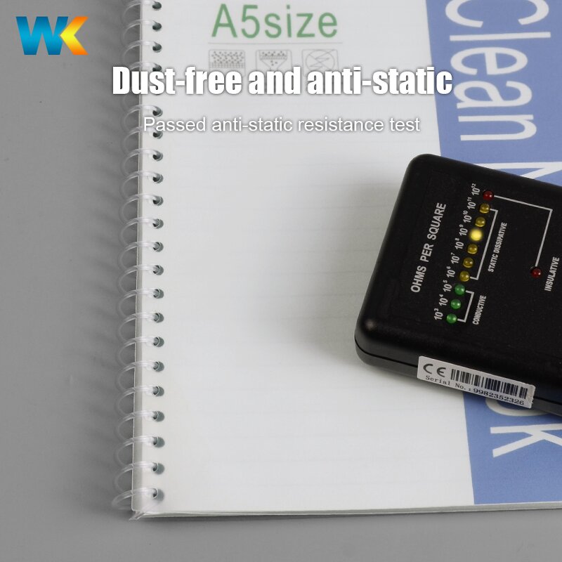 Clean Room Notebook Supplier - OEM/ODM High Brightness A5/A4 Antistatic Printing Stationery