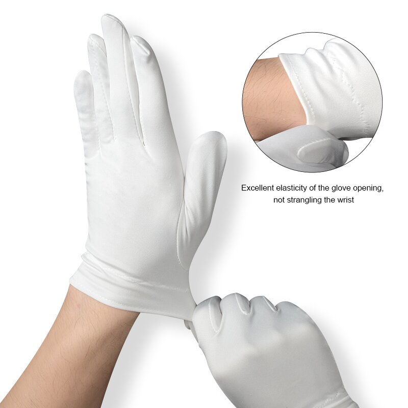 Microfiber Safety Gloves Supplier - OEM/ODM High Quality White Dust-Free Thin Cleanroom