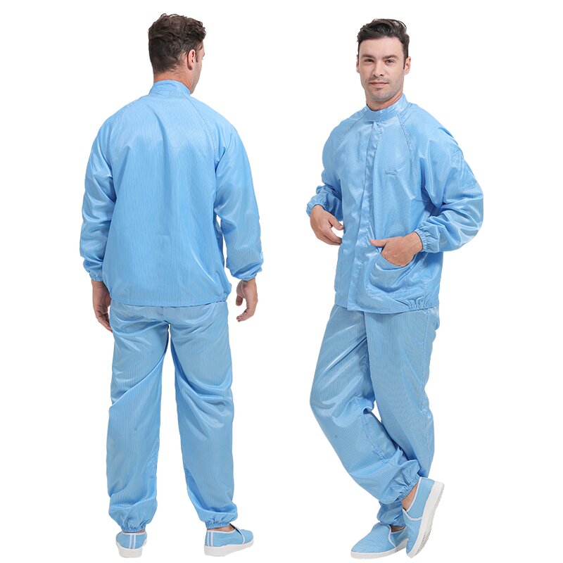 Anti-Static Cleanroom Jumpsuit Supplier - Wholesale ESD Jacket Uniform Safety Clothing