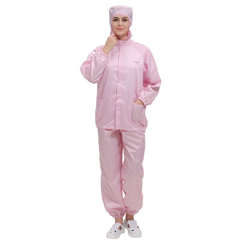 ESD Safety Clothing Supplier - OEM/ODM Hot Selling Antistatic Cleanroom Suit with Hood