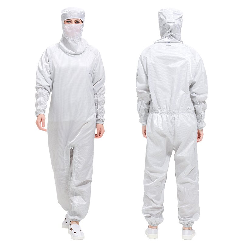 Lint-Free Coverall Manufacturer - OEM/ODM Reusable Cleanroom with Hood for Food Industry