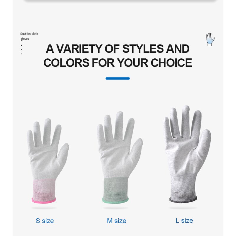 PU Coated Safety Gloves Supplier - OEM/ODM Conductive Fiber Anti-Cut Anti-Slip ESDD