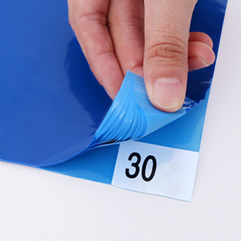 Cleanroom Adhesive Mat Factory - OEM/ODM Industrial LDPE Blue 26''45'' Sticky Safety