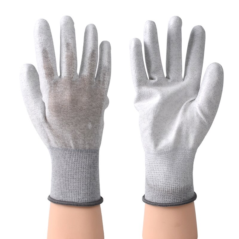 ESD Gloves Manufacturer - OEM/ODM China Nylon Antistatic Carbon Fiber Palm Pu