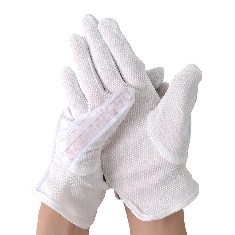 Antistatic Conductive Gloves Supplier - OEM/ODM Lint Free Fabric Wire Cleanroom ESD Dotted
