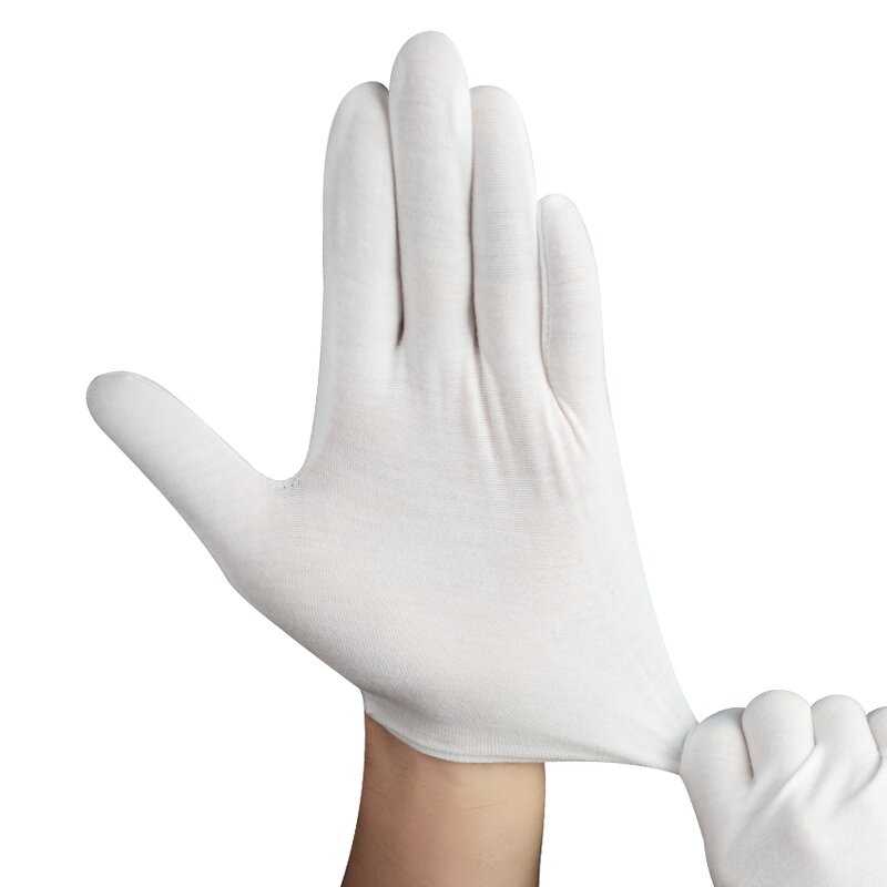 White Cotton Thin Gloves Manufacturer - OEM/ODM Non Disposable Smooth Flexible Breathable