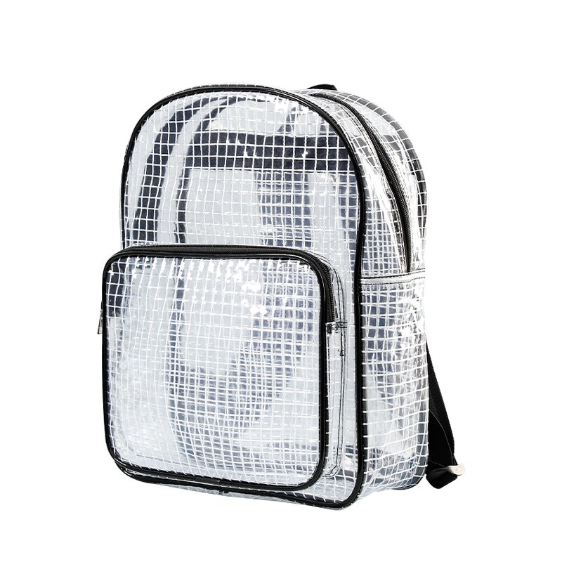 Anti-Static PVC Backpack Factory - OEM/ODM Grid Cleanroom Engineer Transparent Backpack Bag