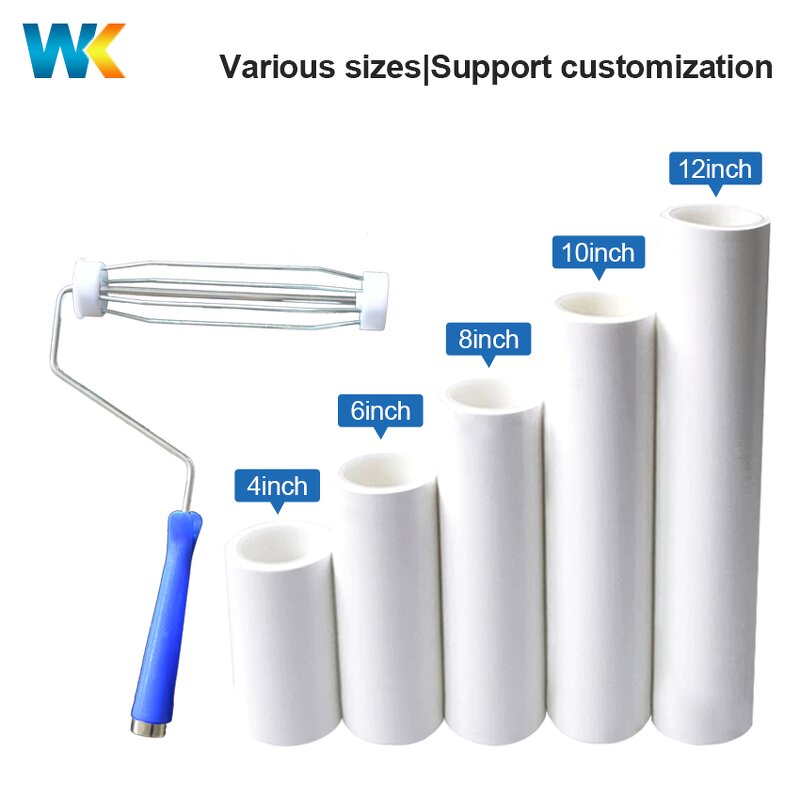 Cleanroom Lint Removal Roller Supplier - OEM/ODM Manual Adhesive Roller Film PE White Sticky