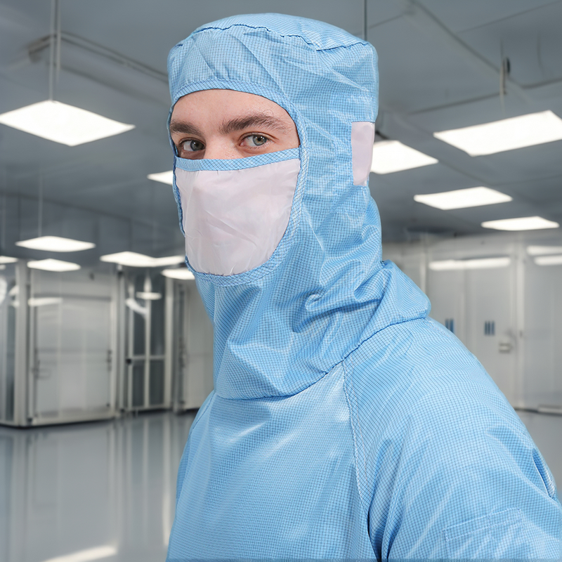 Lint-Free Coverall Manufacturer - OEM/ODM Reusable Cleanroom with Hood for Food Industry