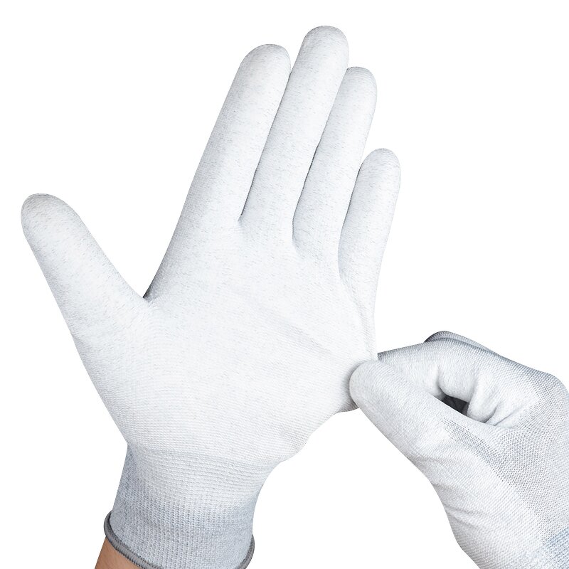 PU Coated Safety Gloves Supplier - OEM/ODM Conductive Fiber Anti-Cut Anti-Slip ESDD