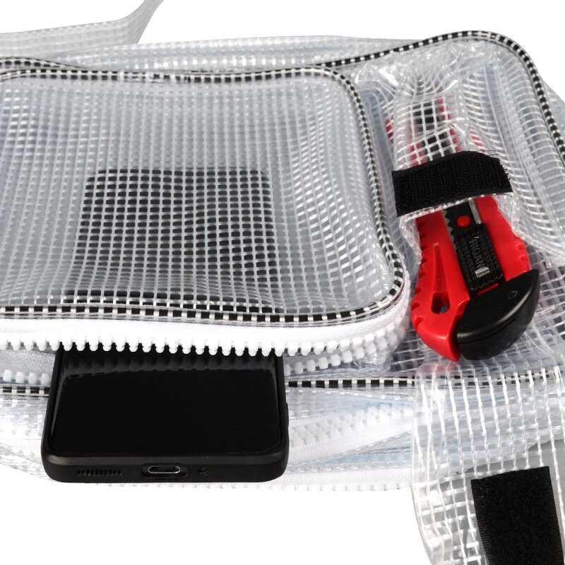 Clear PVC Crossbody Bag Supplier - OEM/ODM Large Capacity for Engineers Multiple Pockets