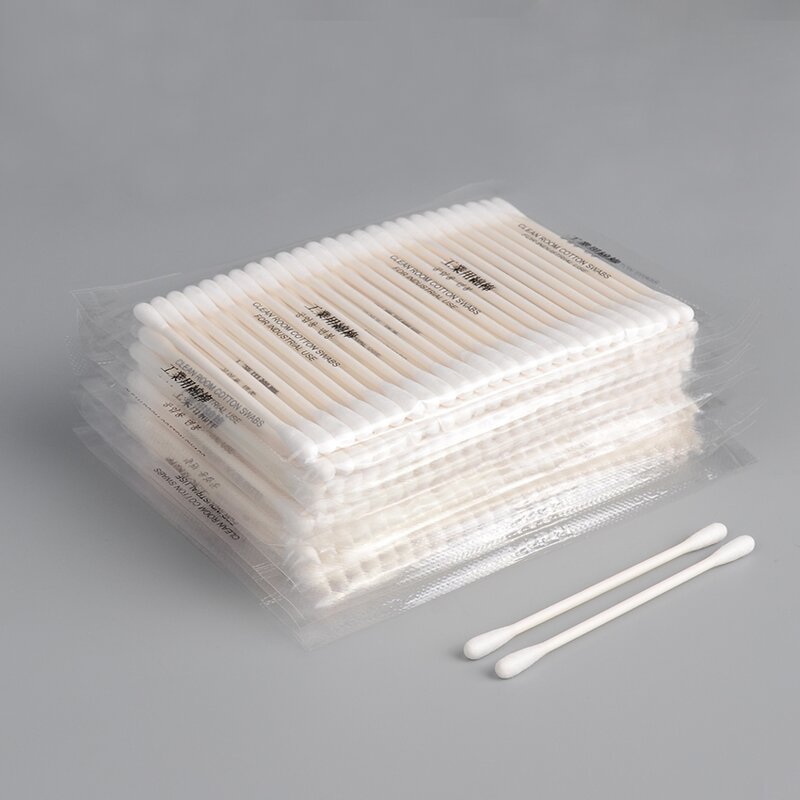 Disposable Cotton Buds Supplier - OEM/ODM CA-002 Double Head Dust-Free Paper Stick