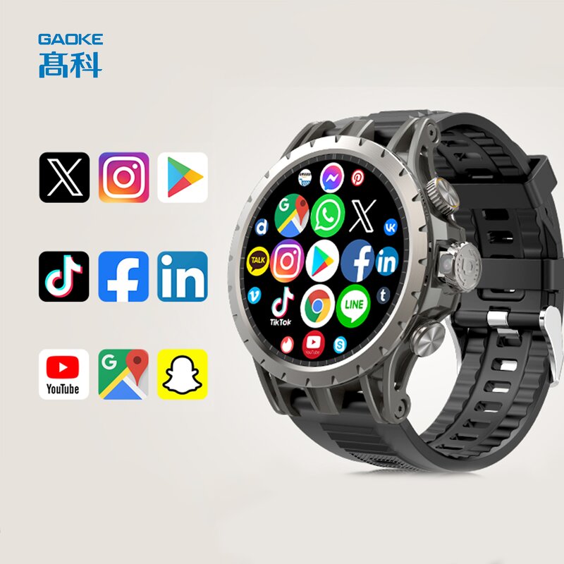 Smart Watch with Sim Card Manufacturer - OEM/ODM Gaoke Q85 Sports Round Dial 4G