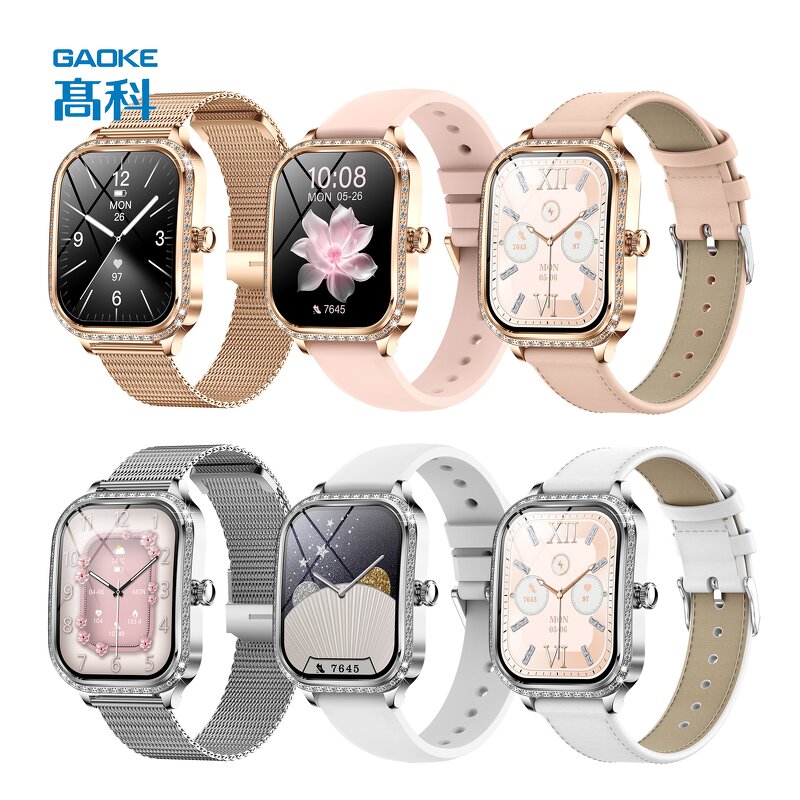 Gold Smart Watch for Women Manufacturer - OEM/ODM GAOKE Latest Mk88 Ip68 Call Heart Rate