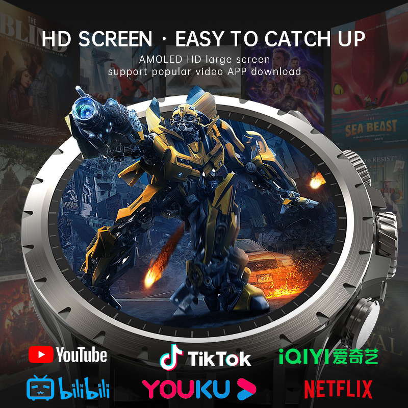 Custom Smart Watch Manufacturer - OEM/ODM Gaoke Luxury Rugged Round 4G Waterproof