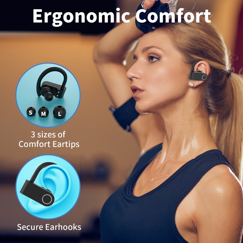 Tws Earbuds Factory - OEM/ODM GAOKE 2024 Newest Arrival A9 PRO Sport Waterproof