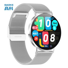 Amoled Gold Smartwatch Supplier - OEM/ODM GAOKE High Quality Round Dial H06 Girls Reloj