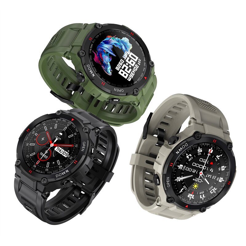 BT Calling Smartwatch Supplier - OEM/ODM Montre Connectee Men's Tough Rugged Water Proof