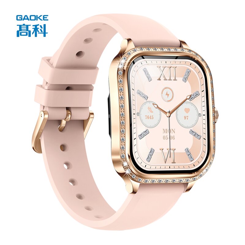Gold Smart Watch for Women Manufacturer - OEM/ODM GAOKE Latest Mk88 Ip68 Call Heart Rate